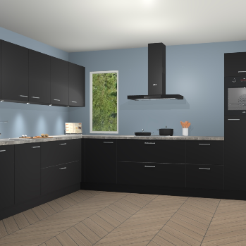 Zwarte keuken Harare 75144