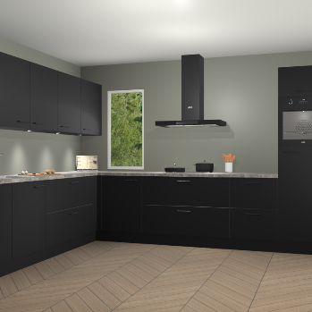 Zwarte keuken Harare 75146