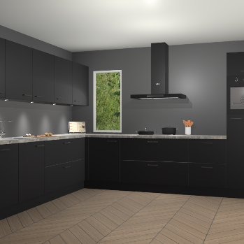 Zwarte keuken Harare 75147