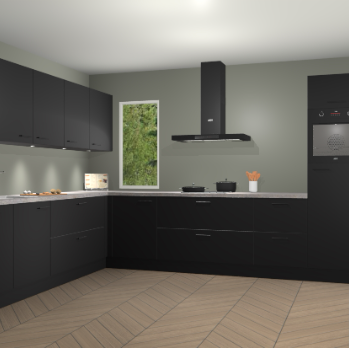 Zwarte keuken Harare 75152