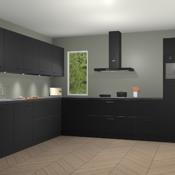 Zwarte keuken Harare 75158