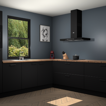 Zwarte keuken Lublin 64288