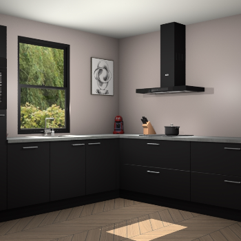 Zwarte keuken Lublin 64317