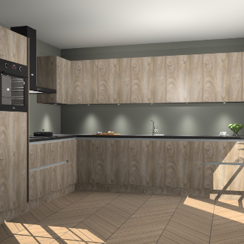 Cantaro Eiken greeploze keuken Debar 75401