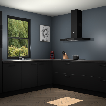 Zwarte keuken Lublin 64326