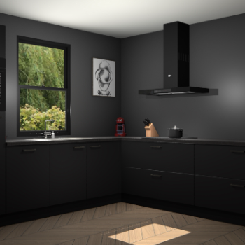 Zwarte keuken Lublin 64351