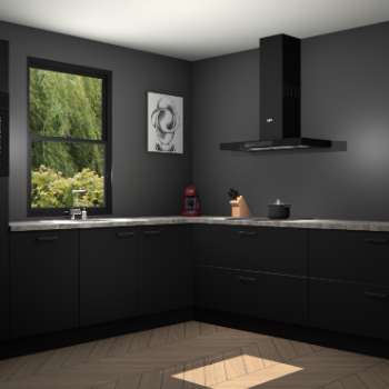 Zwarte keuken Lublin 64402