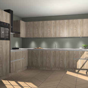 Cantaro Eiken greeploze keuken Debar 75413