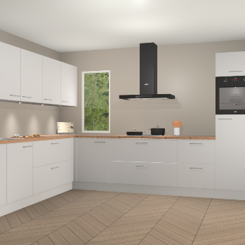 Zijdegrijze keuken Harare 75320