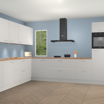 Zijdegrijze keuken Harare 75321