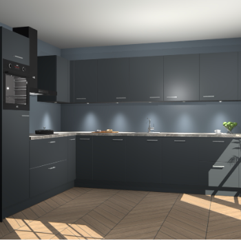 Onyxygrijze keuken Debar 75655