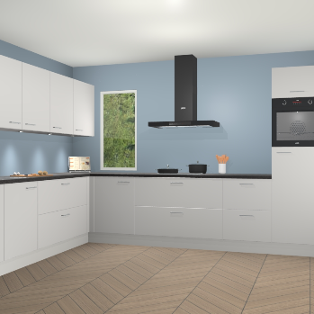 Zijdegrijze keuken Harare 75571