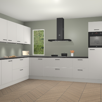 Zijdegrijze keuken Harare 75573