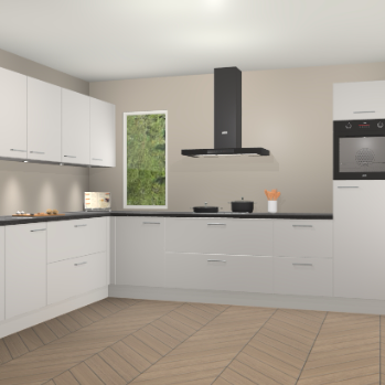 Zijdegrijze keuken Harare 75570