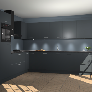 Onyxygrijze keuken Debar 75667