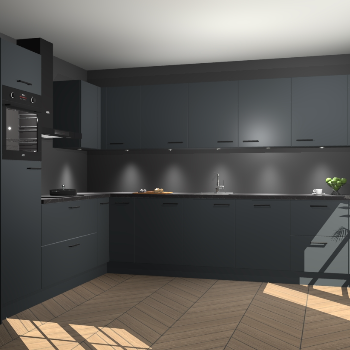 Onyxygrijze keuken Debar 75669
