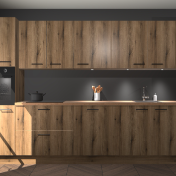 Goud eiken keuken Wels 68822