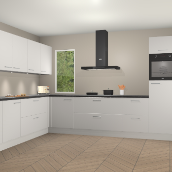 Zijdegrijze keuken Harare 75588