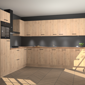 Madera Natuur keuken Debar 75710