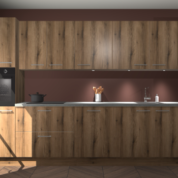 Goud eiken keuken Wels 58847