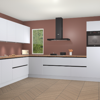 Sneeuwwitte greeploze keuken Harare 75557