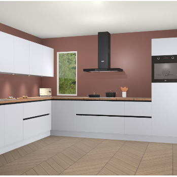 Sneeuwwitte greeploze keuken Harare 75767