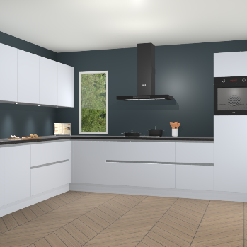 Sneeuwwitte greeploze keuken Harare 75770