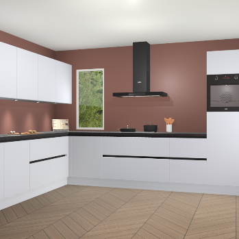 Sneeuwwitte greeploze keuken Harare 75773