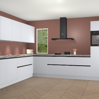 Sneeuwwitte greeploze keuken Harare 75779