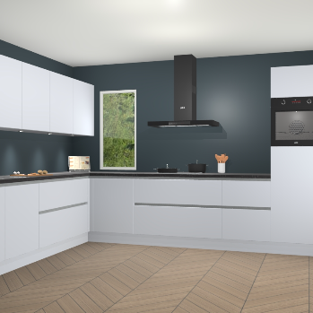 Sneeuwwitte greeploze keuken Harare 75788