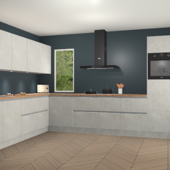 Beton Opal greeploze keuken Harare 74963