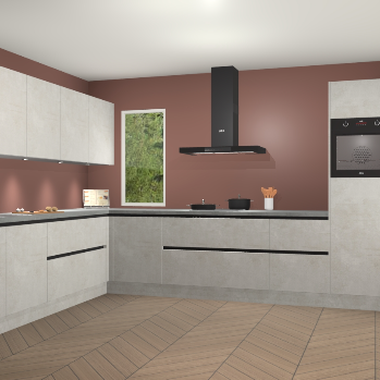 Beton Opal greeploze keuken Harare 74985