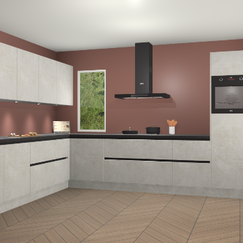 Beton Opal greeploze keuken Harare 74991