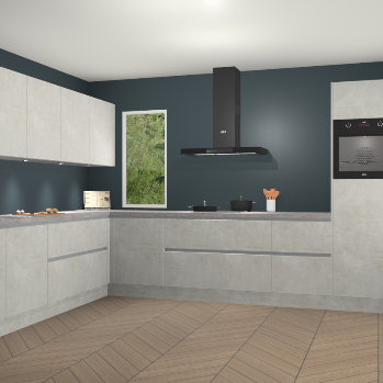 Beton Opal greeploze keuken Harare 75000