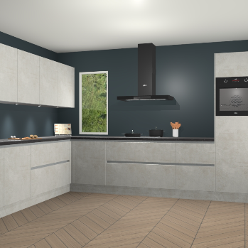 Beton Opal greeploze keuken Harare 75007