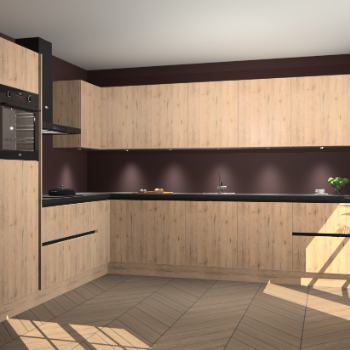 Madera Natuur greeploze keuken Debar 75728