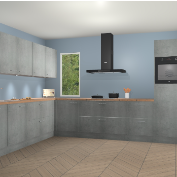 Beton Parelgrijs keuken Harare 74855