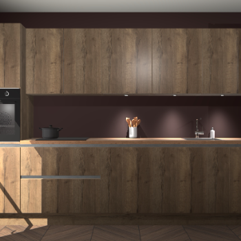 Chocolade eiken greeploze keuken Wels 59245