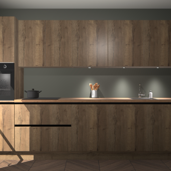 Chocolade eiken greeploze keuken Wels 59254