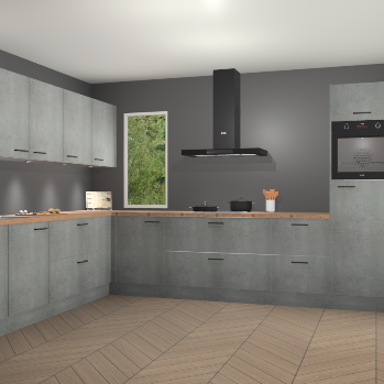 Beton Parelgrijs keuken Harare 74858