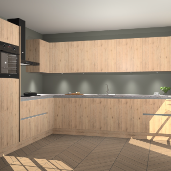 Madera Natuur greeploze keuken Debar 75737