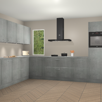 Beton Parelgrijs keuken Harare 74931