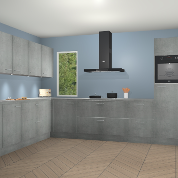 Beton Parelgrijs keuken Harare 74932