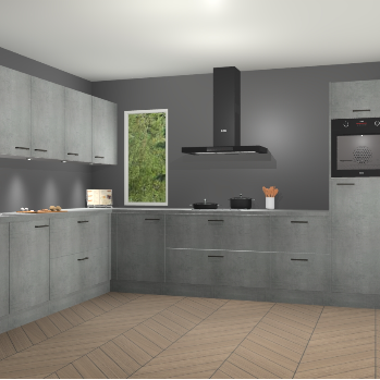 Beton Parelgrijs keuken Harare 74935