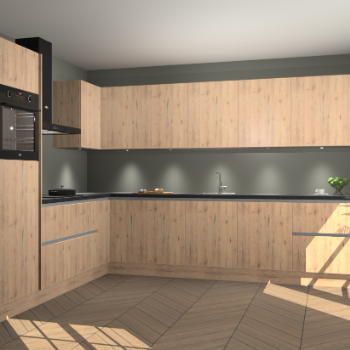Madera Natuur greeploze keuken Debar 75743