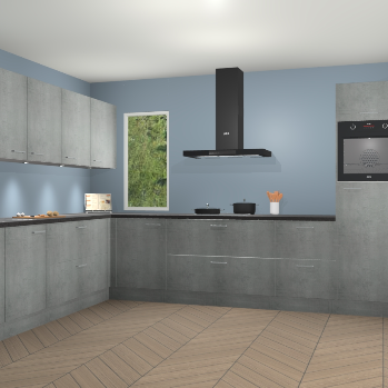 Beton Parelgrijs keuken Harare 74938