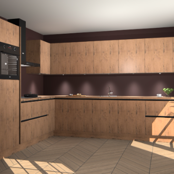 Astoria Eiken greeploze keuken Debar 75806