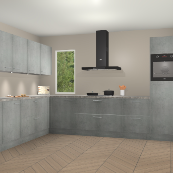 Beton Parelgrijs keuken Harare 74943