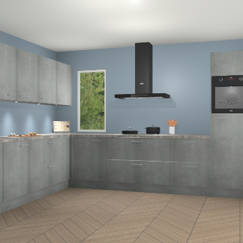 Beton Parelgrijs keuken Harare 74944