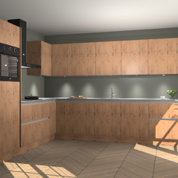 Astoria Eiken greeploze keuken Debar 75839